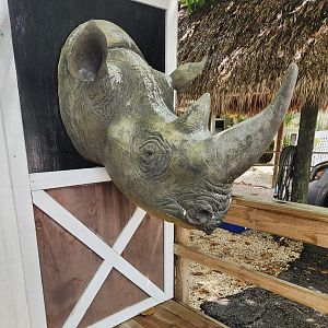 Everglades Outpost - A weird greeting at entrance/exit