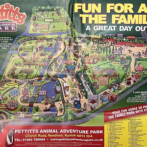 Pettitts Animal Adventure Park Map - 2016