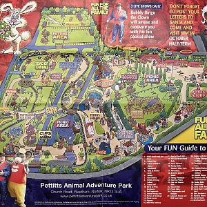 Pettitts Animal Adventure Park Map - 2009
