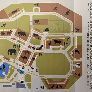 Zoo Map - 1987
