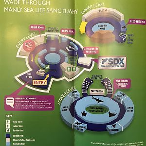 Manly Sea Life Sanctuary Map - 2015