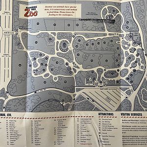 Zoo Map - 1992