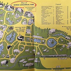 Zoo Map - 1954