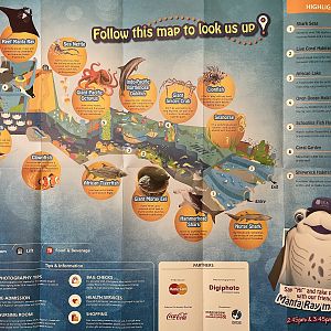 S.E.A. Aquarium Map - 2016