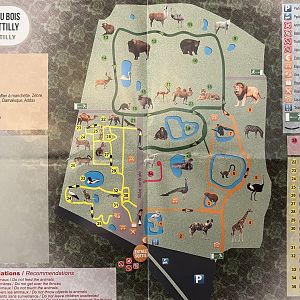 Zoo du Bois d’Attilly Map - 2021