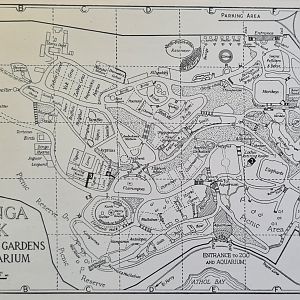 Taronga Zoo Map, 1940