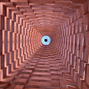 Inside Rhino Pagoda looking up