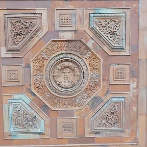 Perimeter terracotta wall detail