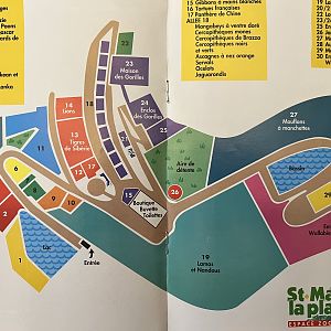 St. Martin La Plaine Zoo Map - 1990