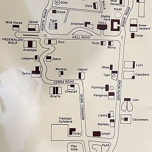 Zoo Map - 1982