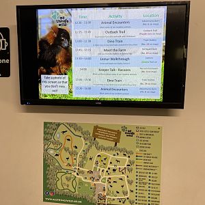 Map and example talk schedule, All things wild, UK
