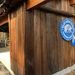"Plank House" -- Guest shelter viewing of main black bear exhibit