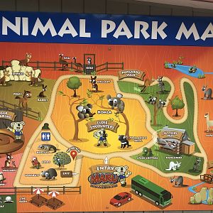 Maru Koala and Animal Park Map 2023
