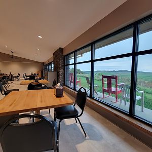 The Wilds - Overlook Cafe, with view of outside seating