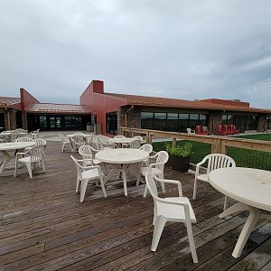 The Wilds - Back of Overlook building, cafe on the right