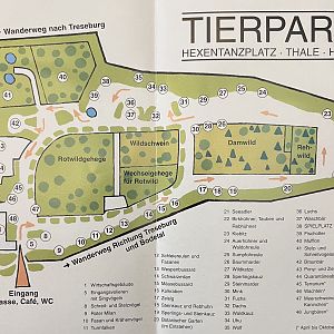 Tierpark Hexentanzplatz Thale Map - undated