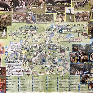 Jaderpark Zoo Map - 2007