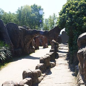 Walkway between bear exhibits, 2023-05-19
