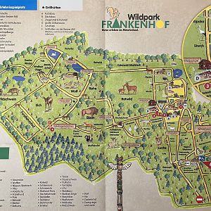 Wildpark Frankenhof Map - 2019