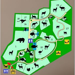 A speculative zoo map made in one hour