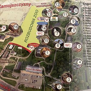 Zamosc Zoo Map - undated