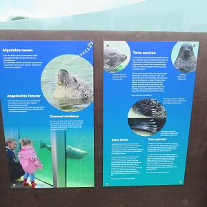 09 2023 - Signage Ringed Seal / Harbour Seal enclosure on animal welfare