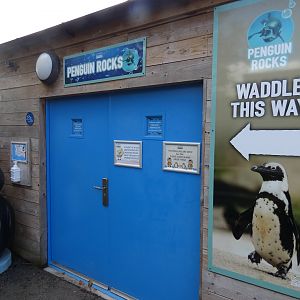 Entrance to penguin aviary