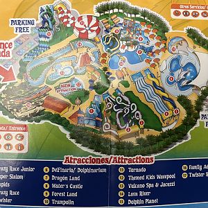 Aqualand Costa Adeje Park Map - undated