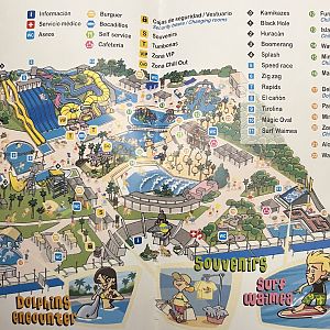 Aquopolis Park Map - 2015
