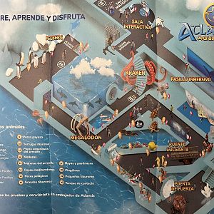 Atlantis Aquarium Madrid Map - undated
