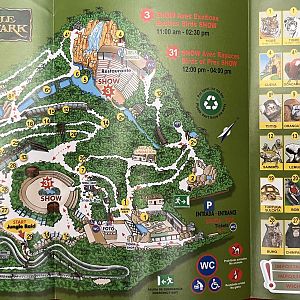Jungle Park Zoo Map - 2013