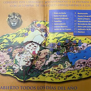 La Reserva Sevilla Zoo Map - undated