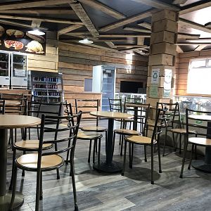 Inside the Cafe at Hamerton Zoo Park (October 2023)