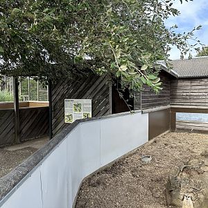 Entrance to Sloth House at Hamerton Zoo Park (October 2023)