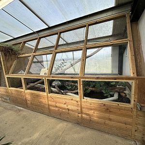 Burmese Python Enclosure at Johnsons of Old Hurst (October 2023)