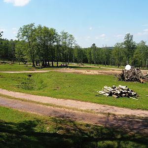 African drive-through safari exhibit, seen from the South American area, 2023-05-19