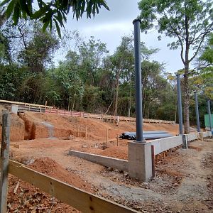 Large aviary under construction - Belo Horizonte zoo