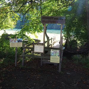 Beginning of the "Badger Trail" to the wildlife park, 2023-09-26