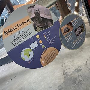New Aldabra Tortoise Signage