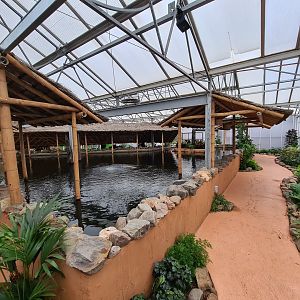 Walkway along top of Pankong river