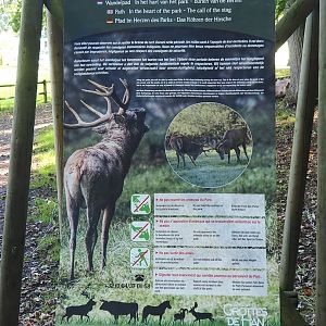 Red deer rut signage, 2023-09-26
