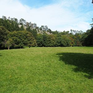 Lower part of the wildlife park - Large mixed paddock in the Lesse Valley, 2023-09-26