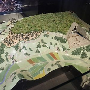 PrehistoHan Museum - Scale model of the domain and the caves, 2023-09-26