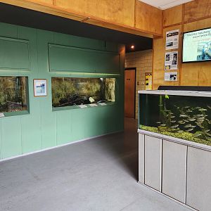 Cold Spring Harbor Fishery & Aquarium - Aquarium building entrance