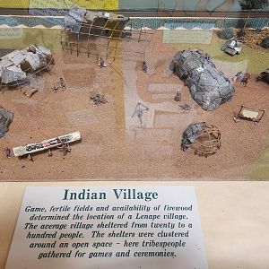 JA McFaul Environmental Center - Indian village diorama