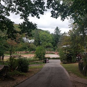 View to lower part of zoo