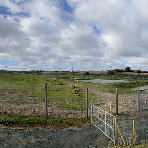 Jimmy's farm, polar bear enclosure, left side from house