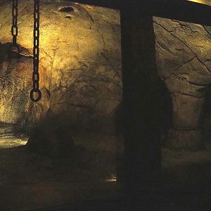 Tunnel between Desert and Bush - Seba's short-tailed bat exhibit, 2023-10-07