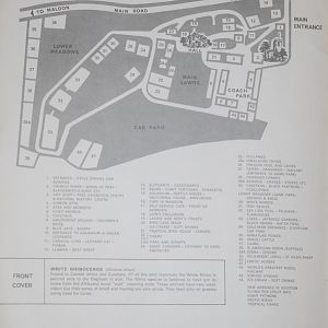 Colchester Zoo map from 1972