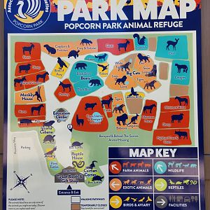 Popcorn Park Zoo - Map